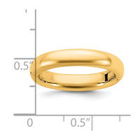 14ky CLIQ 4mm Hinged Comfort Fit Wedding Band Size 9