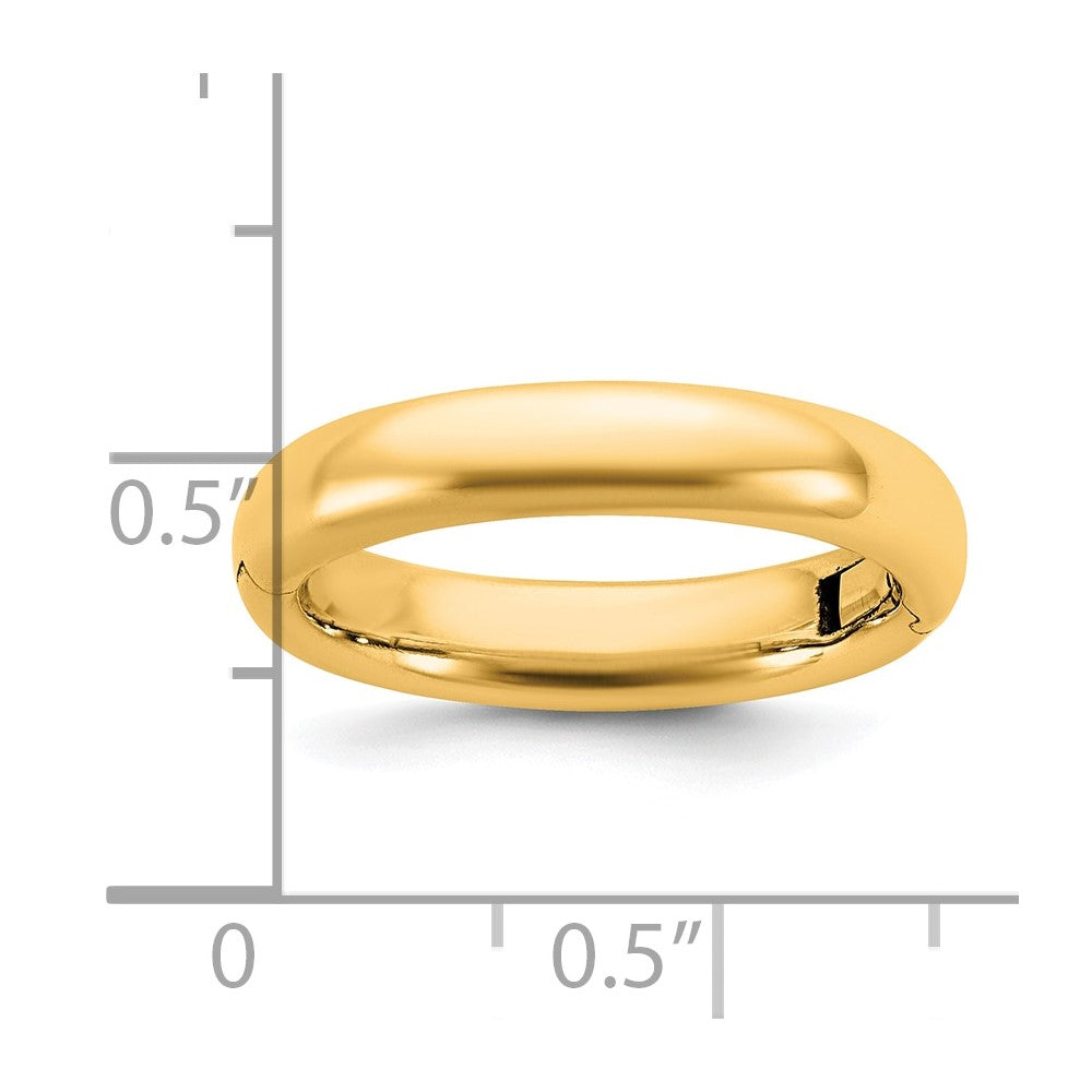 14ky CLIQ 4mm Hinged Comfort Fit Wedding Band Size 6