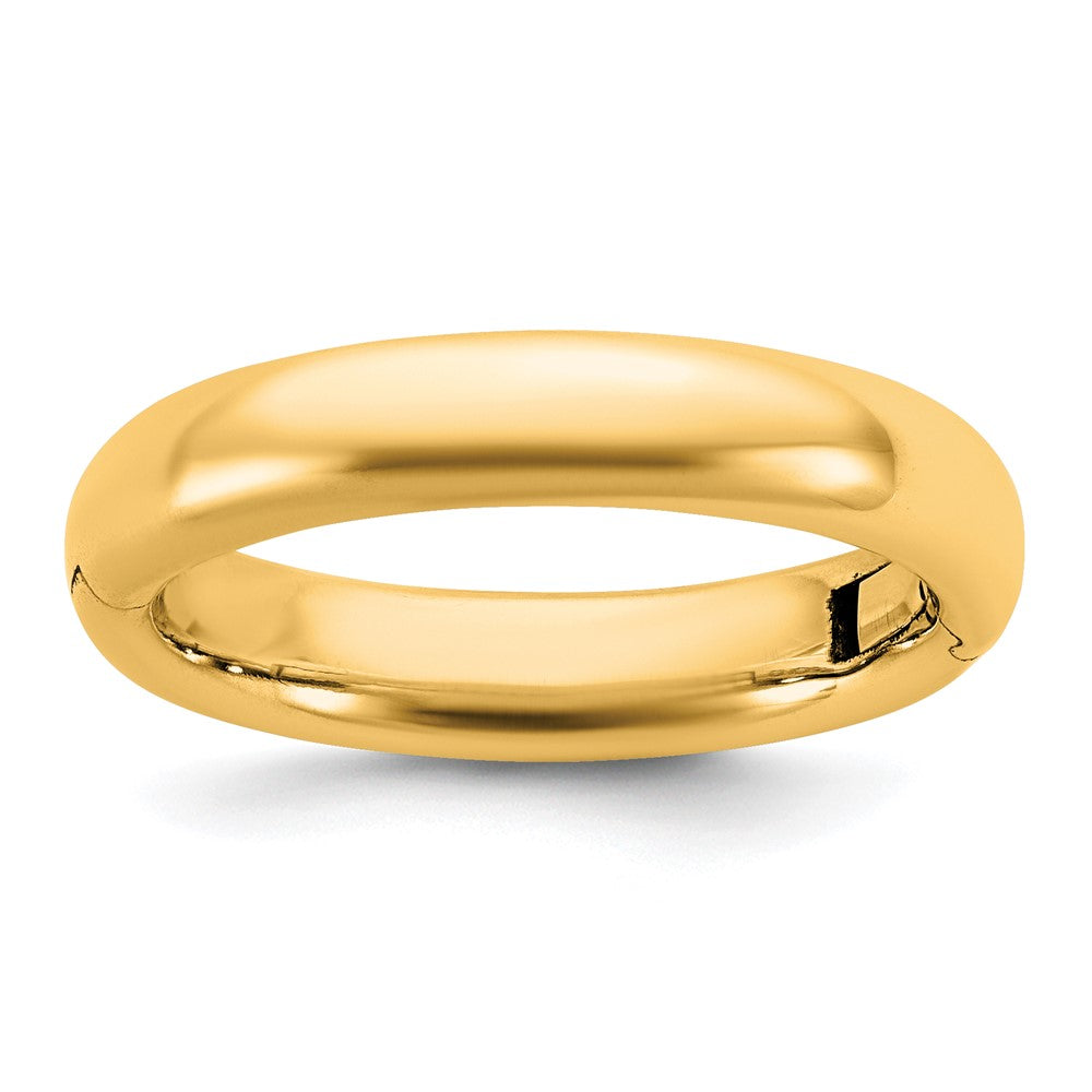 14ky CLIQ 4mm Hinged Comfort Fit Wedding Band Size 9.5