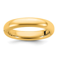 14ky CLIQ 4mm Hinged Comfort Fit Wedding Band Size 9.5