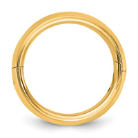 14ky CLIQ 6mm Hinged Comfort Fit Wedding Band Size 8