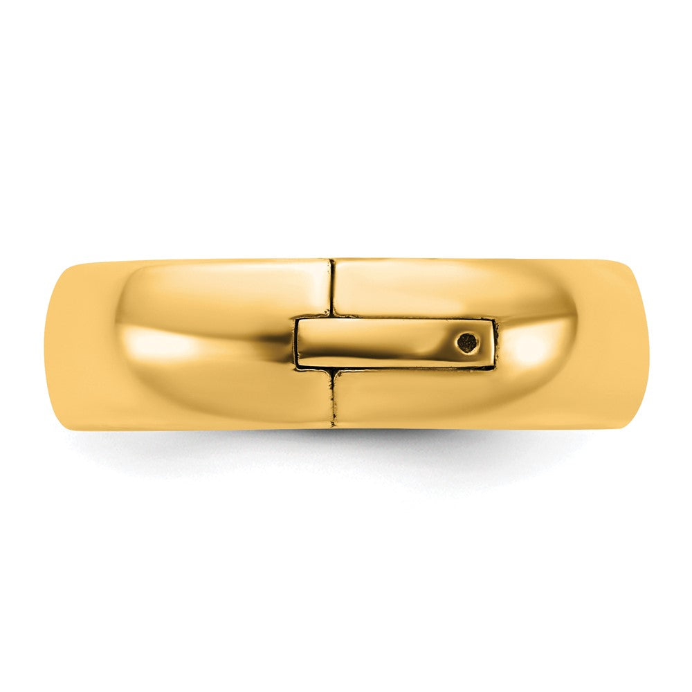 14ky CLIQ 6mm Hinged Comfort Fit Wedding Band Size 7.5