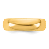 14ky CLIQ 6mm Hinged Comfort Fit Wedding Band Size 8