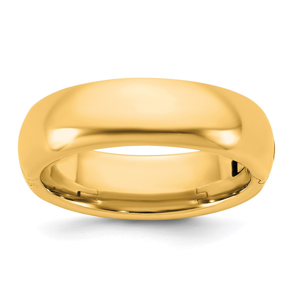 14ky CLIQ 6mm Hinged Comfort Fit Wedding Band Size 11