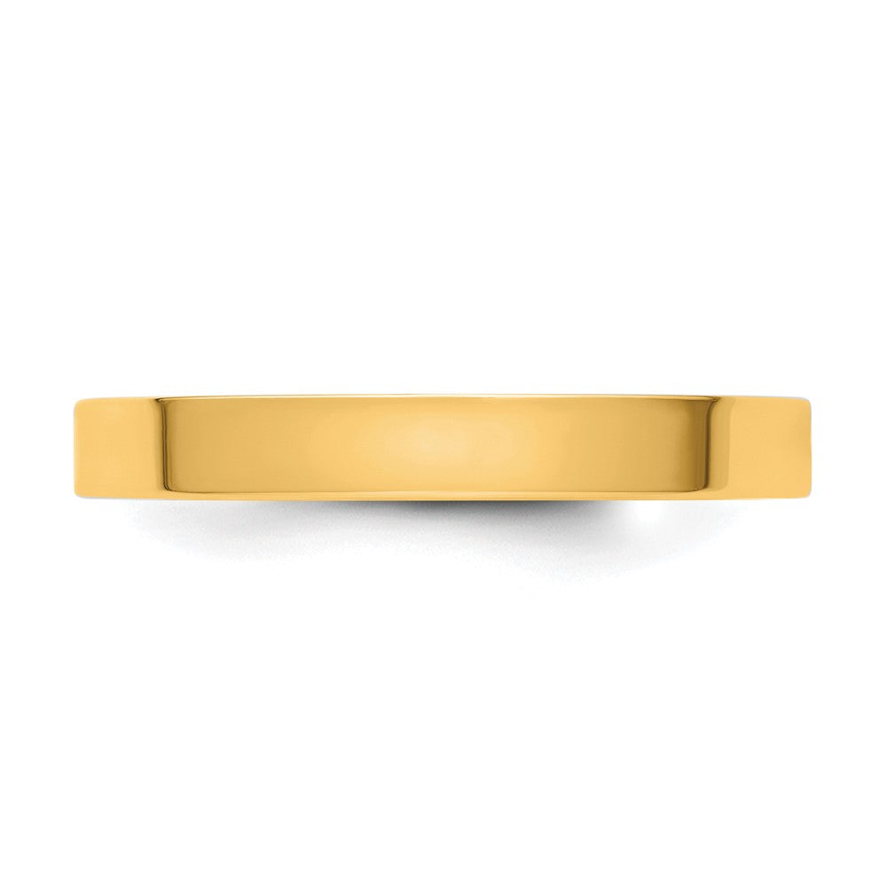 14ky CLIQ 3mm Hinged Flat Wedding Band Size 8.5