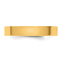 14ky CLIQ 4mm Hinged Flat Wedding Band Size 6.5