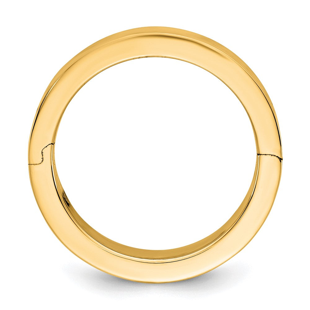 14ky CLIQ 6mm Hinged Flat Wedding Band Size 7