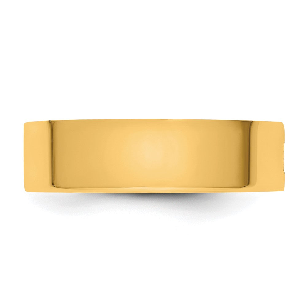 14ky CLIQ 6mm Hinged Flat Wedding Band Size 7