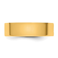14ky CLIQ 6mm Hinged Flat Wedding Band Size 7