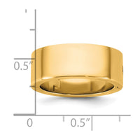14ky CLIQ 8mm Hinged Flat Wedding Band Size 4