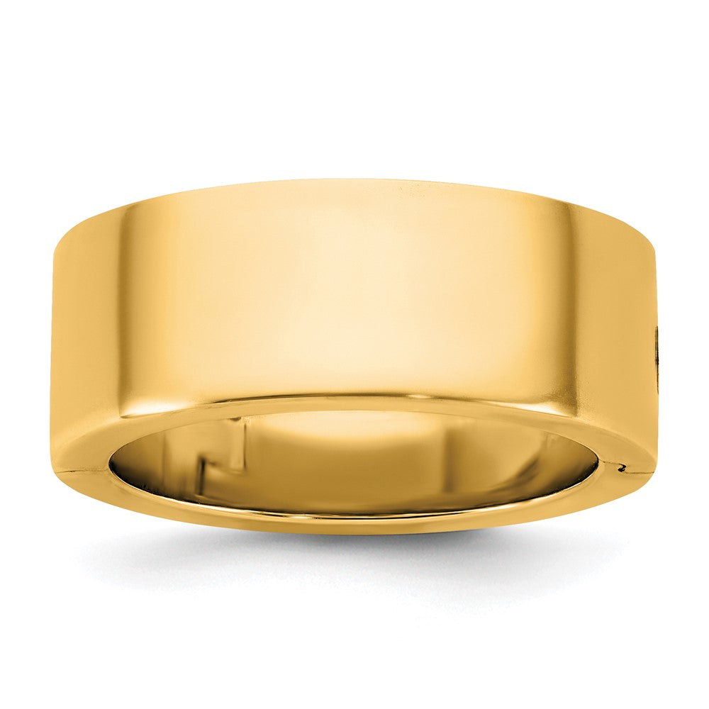 14ky CLIQ 8mm Hinged Flat Wedding Band Size 5.5