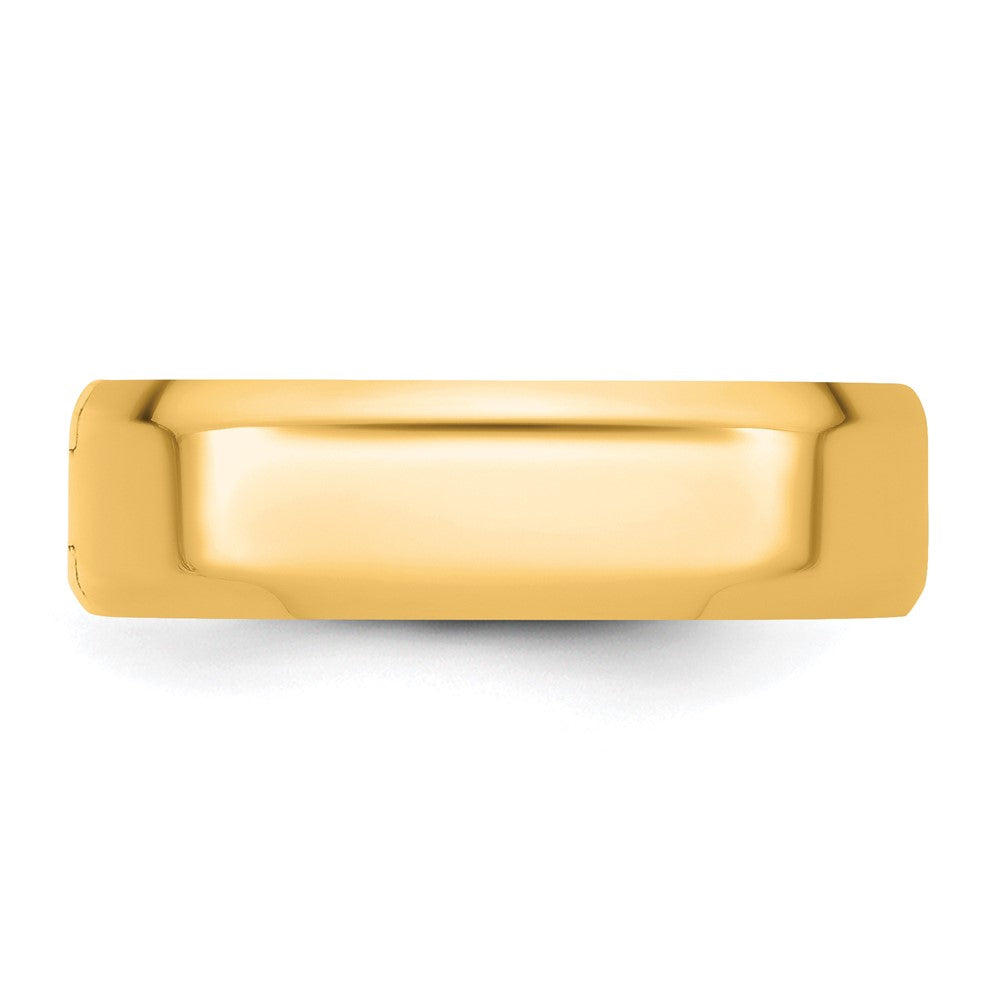 14ky CLIQ 6mm Hinged Beveled Edge Wedding Band Size 12