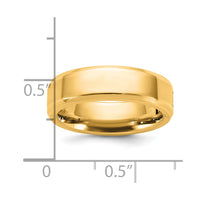 14ky CLIQ 6mm Hinged Beveled Edge Wedding Band Size 4.5