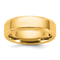 14ky CLIQ 6mm Hinged Beveled Edge Wedding Band Size 8