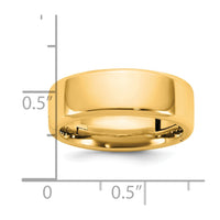 14ky CLIQ 7mm Hinged Beveled Edge Wedding Band Size 11