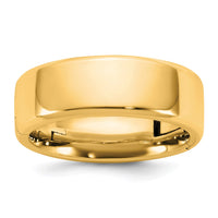 14ky CLIQ 7mm Hinged Beveled Edge Wedding Band Size 12