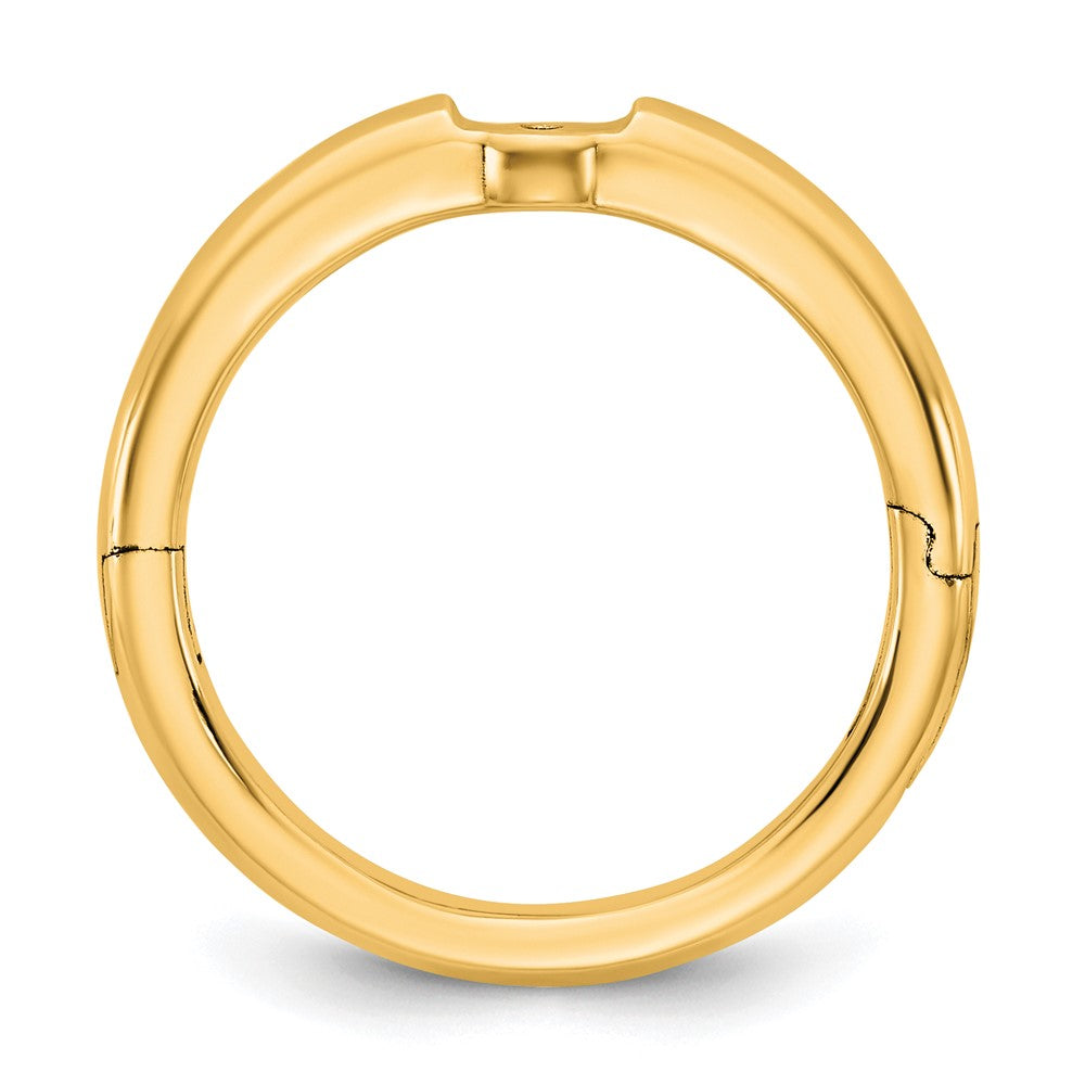 14ky CLIQ Low Profile Hinged Peg Set Engagement Ring Mounting