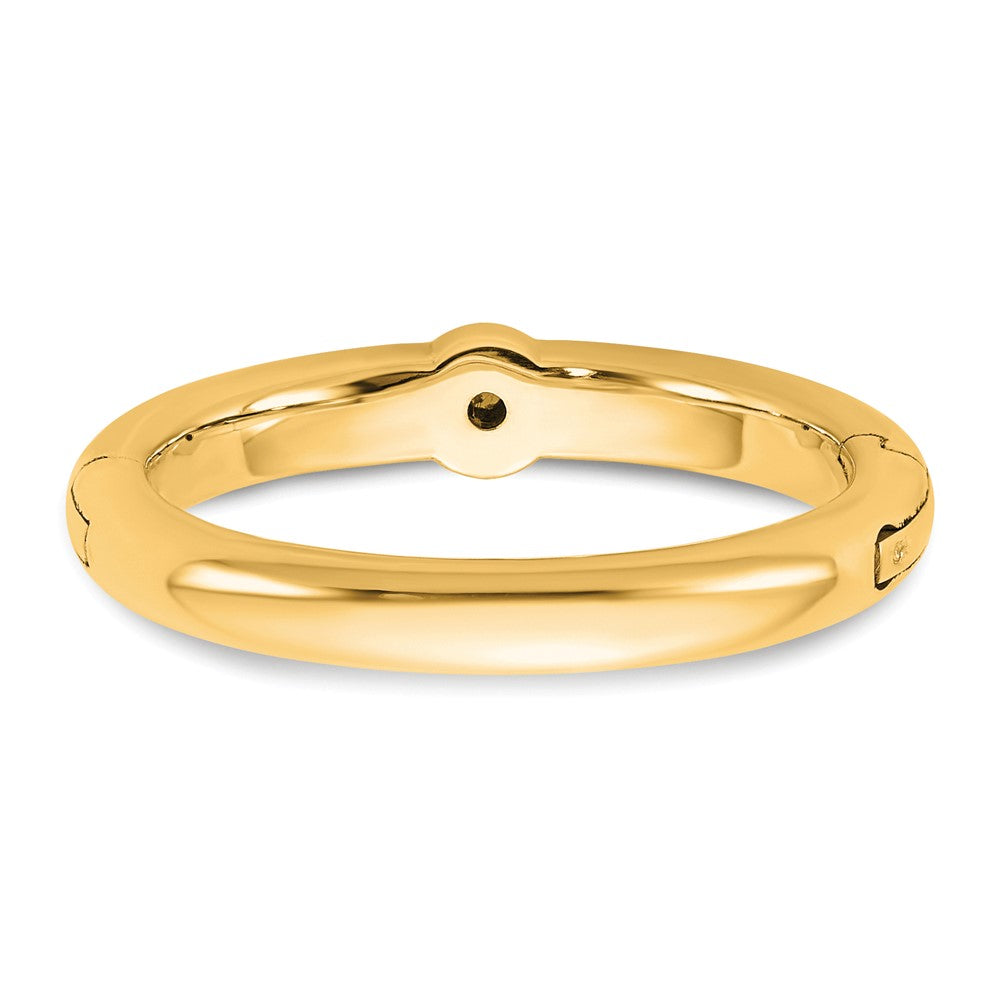 14ky CLIQ Low Profile Hinged Peg Set Engagement Ring Mounting