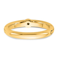 14ky CLIQ Low Profile Hinged Peg Set Engagement Ring Mounting