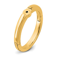 14ky CLIQ Low Profile Hinged Peg Set Engagement Ring Mounting