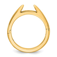 14ky CLIQ Hinged Cathedral Solitaire Peg Set Engagement Ring Mounting