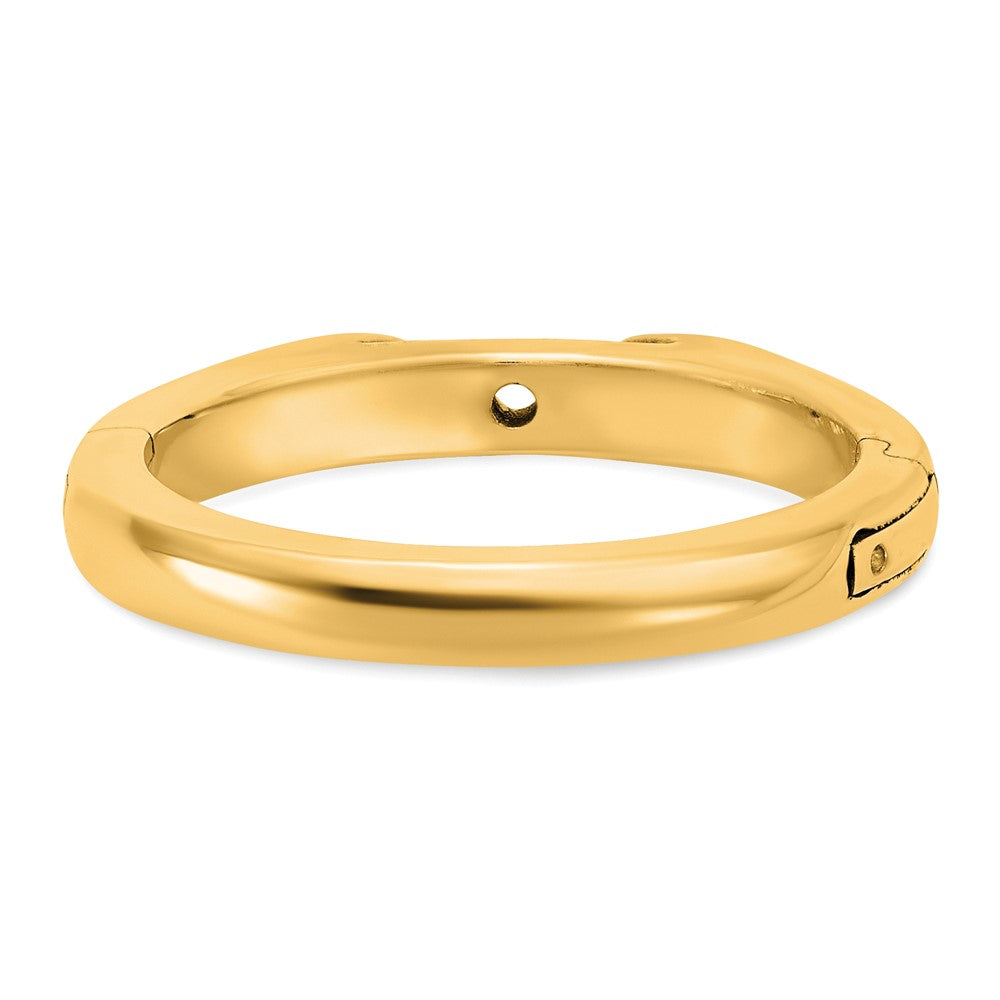 14ky CLIQ Hinged Cathedral Solitaire Peg Set Engagement Ring Mounting