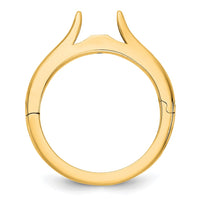 14ky CLIQ Hinged Cathedral Solitaire Peg Set Engagement Ring Mounting