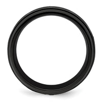Black Zirconium Polished and D/C 8mm Band