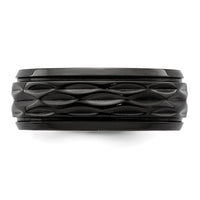 Black Zirconium Polished and D/C 8mm Band