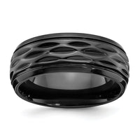Black Zirconium Polished and D/C 8mm Band
