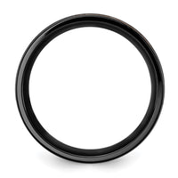 Black Zirconium Brushed & Polished Rose IP-plated 8mm Band