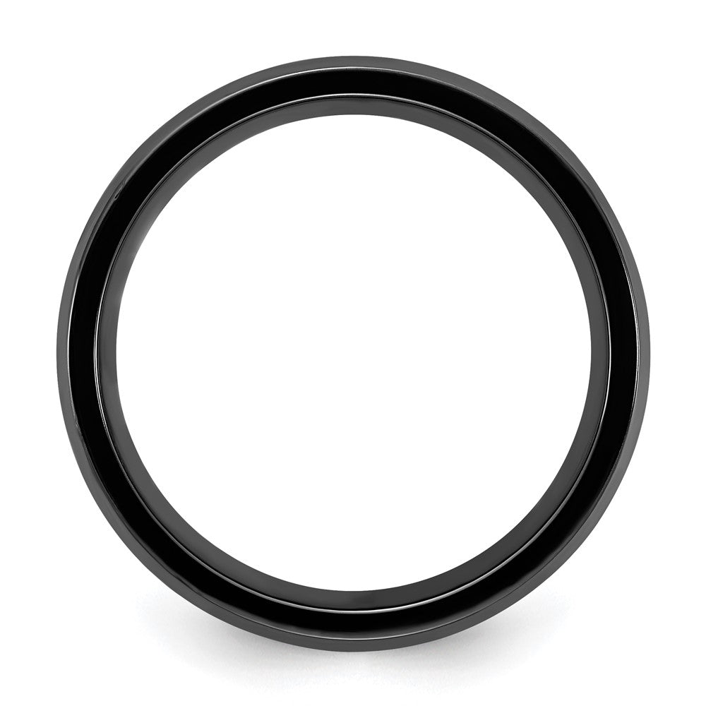 Black Zirconium Polished 8mm Band