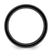 Black Zirconium Polished 8mm Band