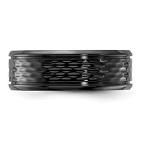 Black Zirconium Polished 8mm Band