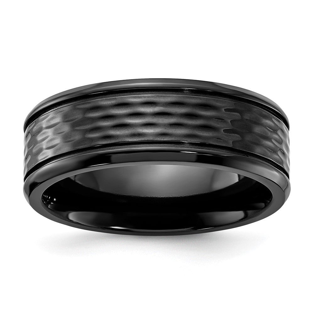 Black Zirconium Polished 8mm Band