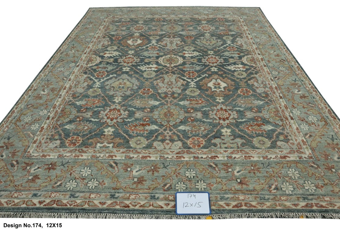 Hand knotted Indian Modern Rug 12'0" x 15'0"