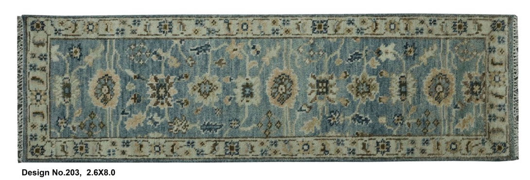 Hand knotted Indian Modern Rug 2'6" x 8'0"