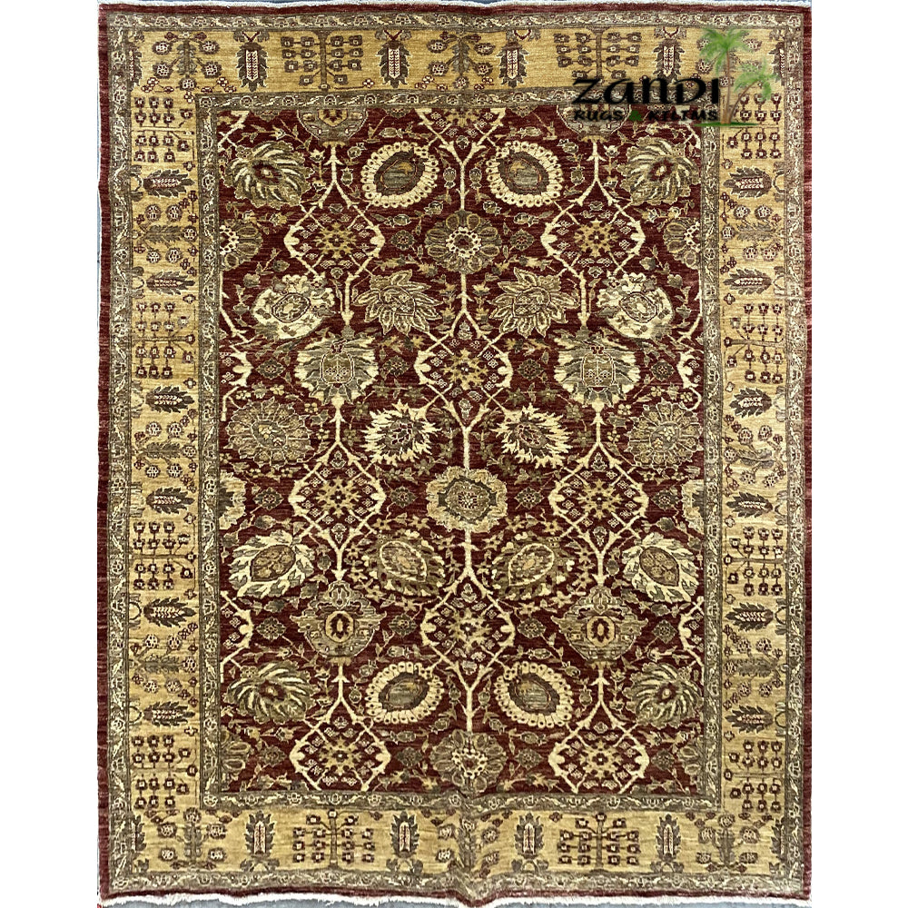 Hand knotted Pakistani new design rug size 9'0''x6'0'' RR10316