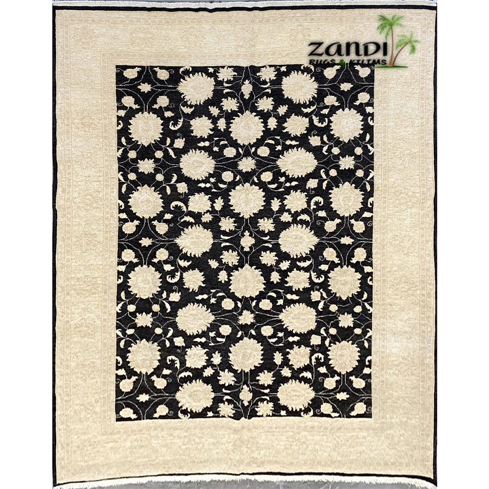 Hand knotted Pakistani Choobi design rug size 8'2''x11'3'' RR10179