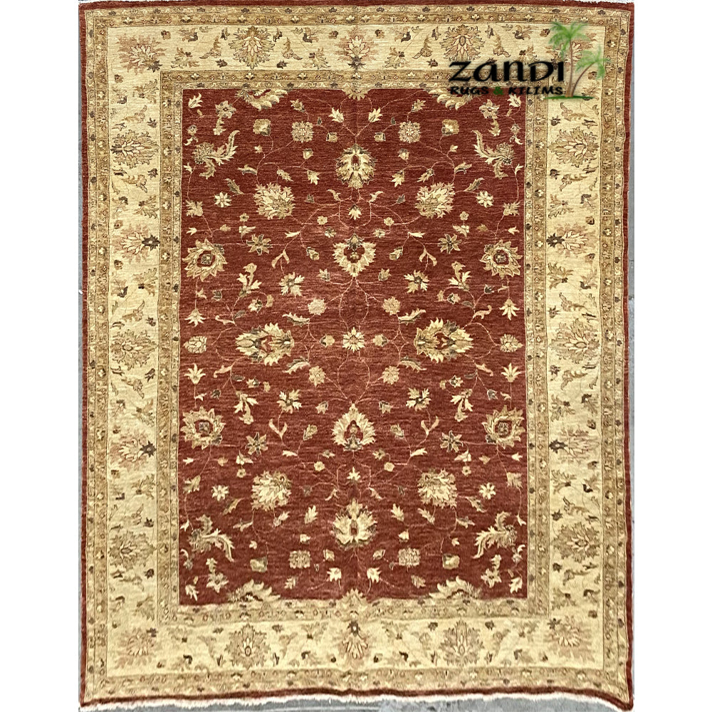 Hand knotted Pakistani Peshawar traditional design rug size 11'7''x8'9'' RR10171