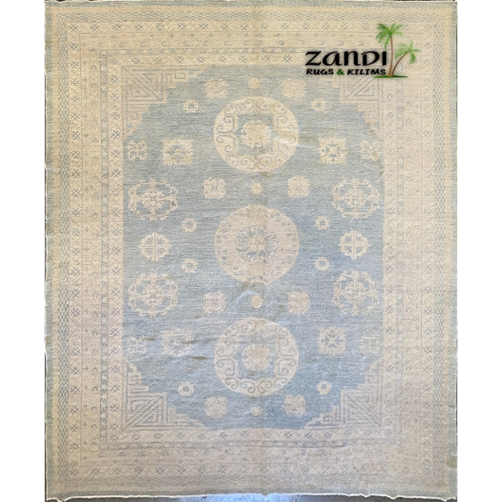 Hand knotted Afghani Khotan design rug size 11'0''x9'0'' RR10133