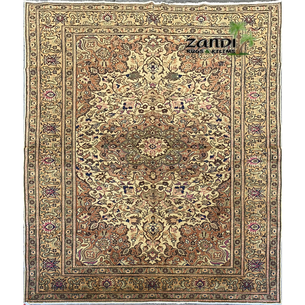Hand knotted Persian Ardabil Medallion design rug size 4'8''x7'4'' RR11511