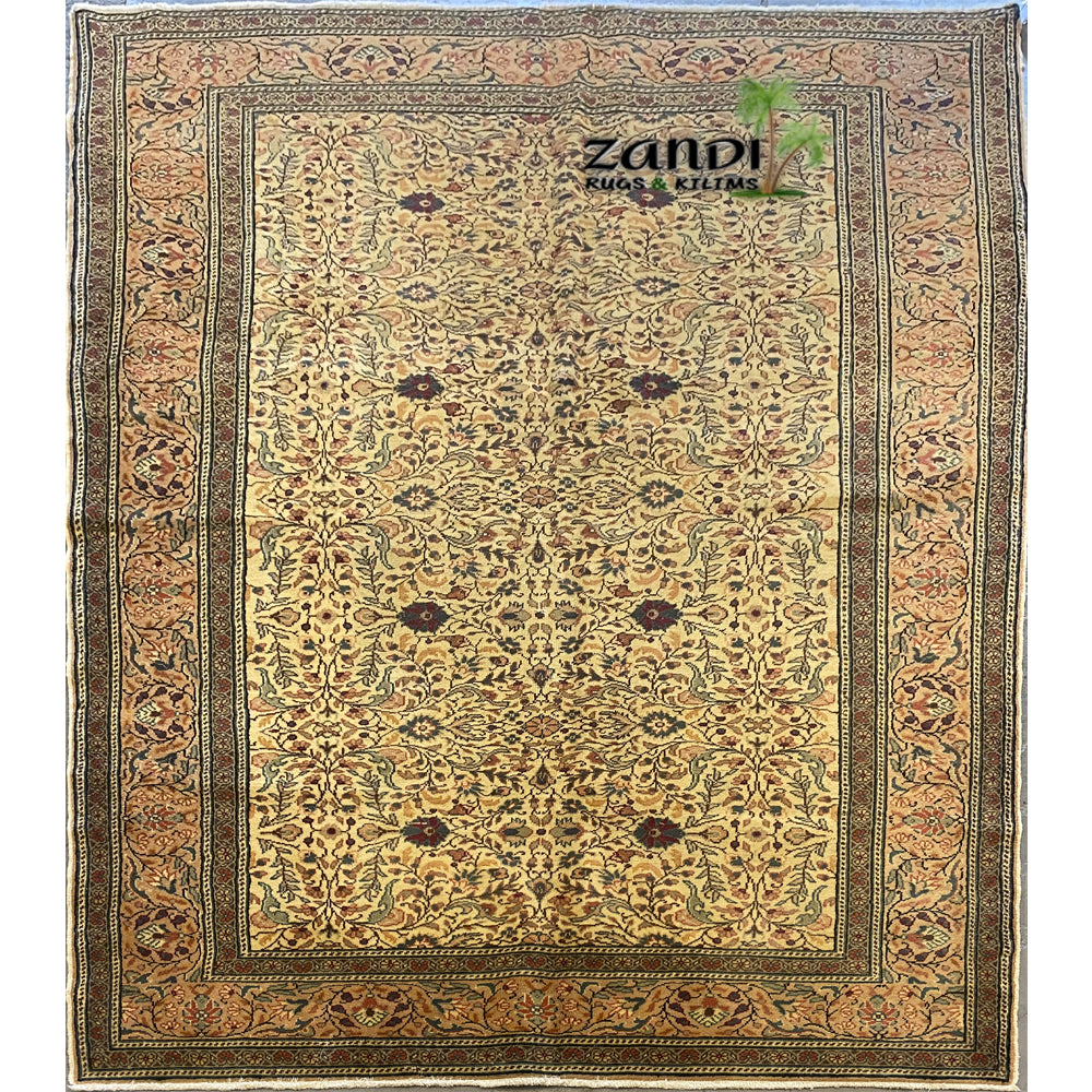 Hand knotted Persian Ardabil Medallion design rug size 4'8''x7'4'' RR11522