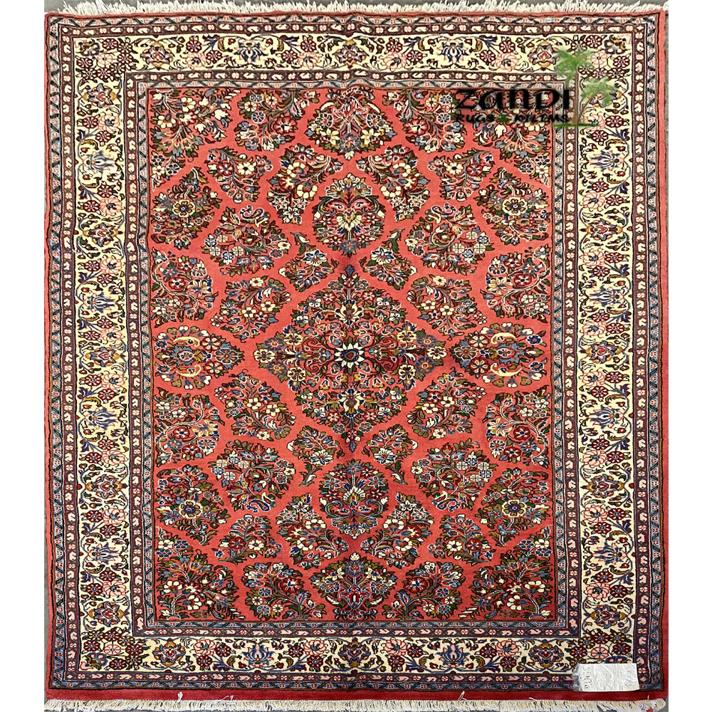 Hand knotted Persian Medallion design rug size 8'4''x5'6'' RR11523