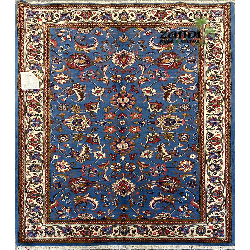 Hand knotted Persian Floral design rug size 7'1''x4'3'' RR11502