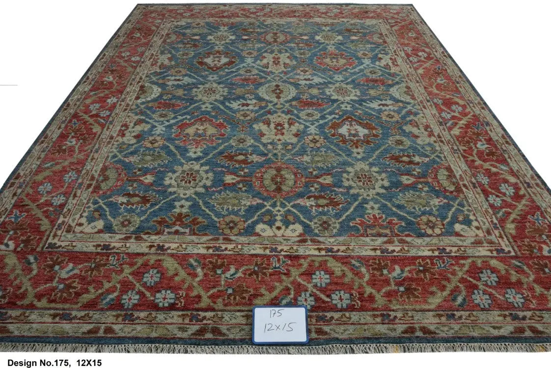 Hand knotted Indian Modern Rug 12'0" x 15'0" ABC Rugs Kilims