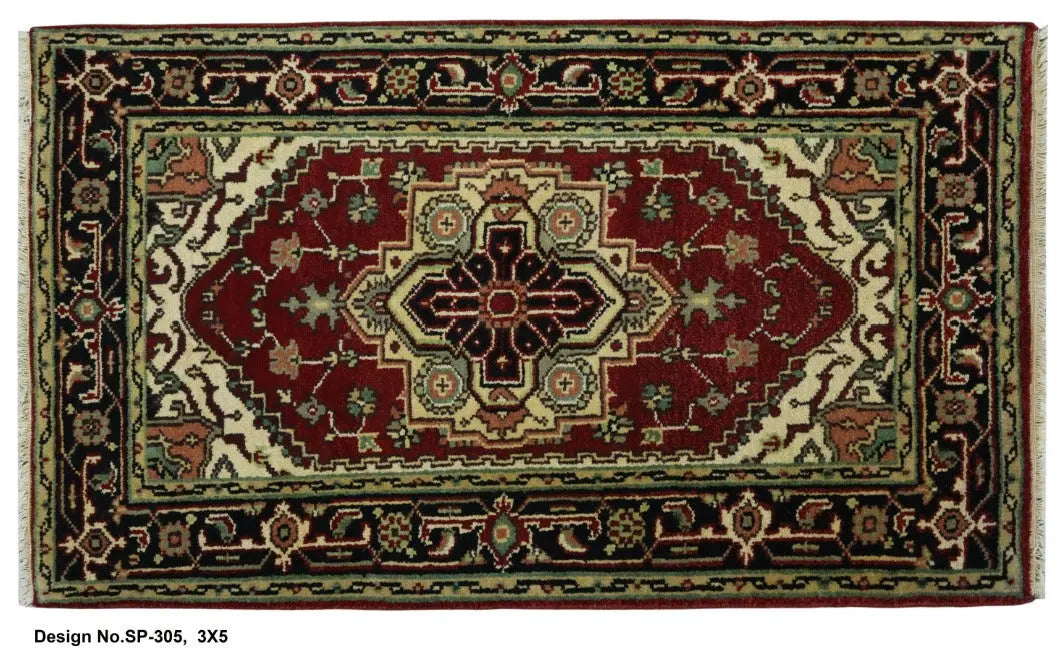 Hand knotted Indian Modern Rug 3'0" x 5'0" ABC Rugs Kilims