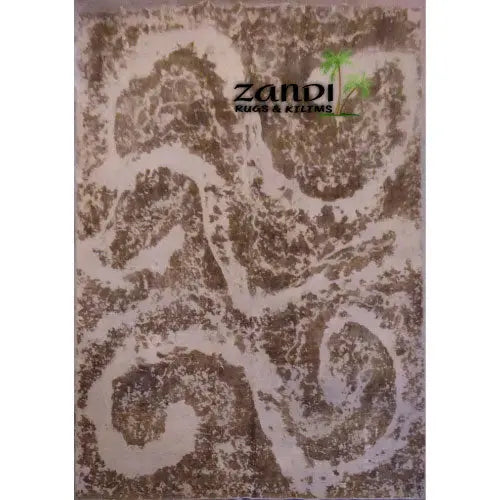 One Of The Kind Hand Knotted Persian Modern Rug  12'3"X8'11" zandirugs