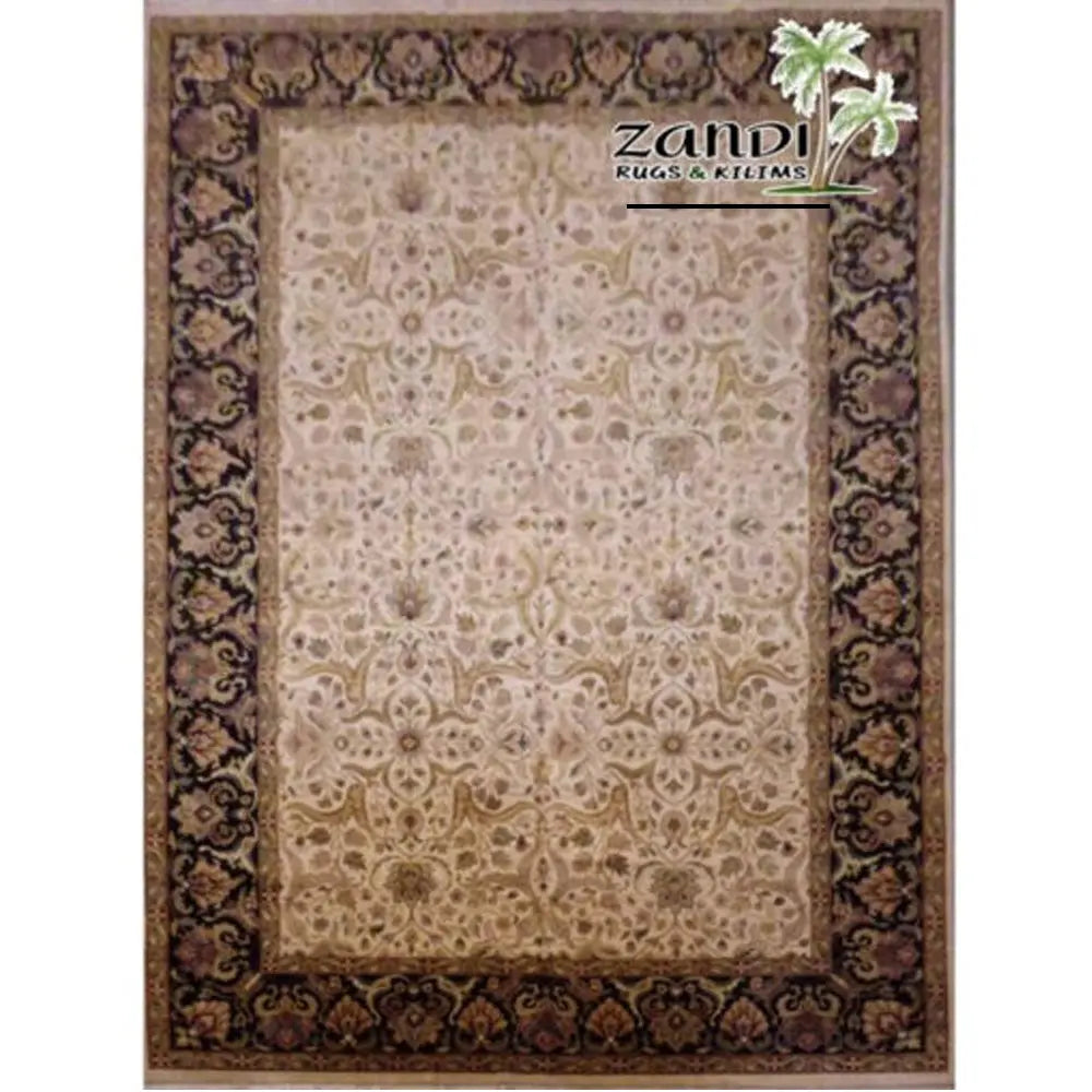 One Of The Kind Indian Hand-Knotted Rug 19'0"X12'0" zandirugs