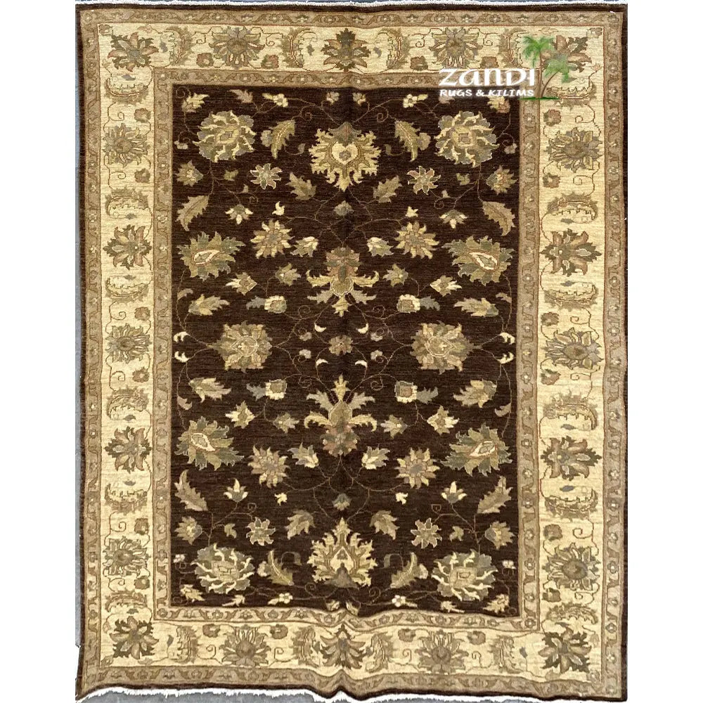 One Of The Kind Pakistani Hand-Knotted Rug 6'1" x 8'8" zandirugs